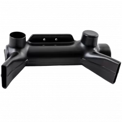 Aus zwei Tiefziehhälften verklebte Düse mit mehreren Auslässen für Reinigungsluft