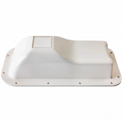 Abdeckung für ein Gerät im dauerhaften Außeneinsatz aus witterungsbeständigem Kunststoff