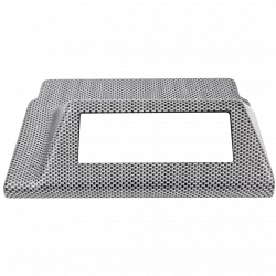 Bedienblende mit Kohlefaseroptik als Tiefziehteil