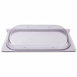 Hochtemperaturbeständiger transparenter Behälterdeckel für einen Flüssigkeitsbehälter