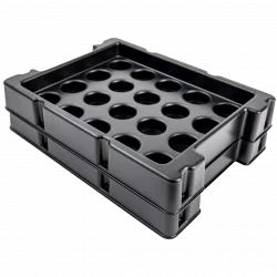 Stapelbare Mehrwegpalette für Kleinteile