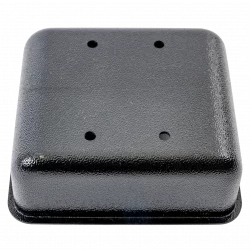 Vergussgehäuse aus UV-stabilem und robusten Polycarbonat mit Oberflächenstruktur